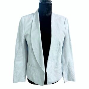 Ann Taylor LOFT Women’s Light Blue Tailored Linen Blazer, Size 8P
